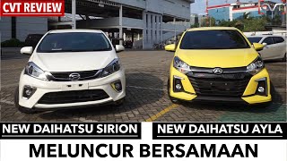 Review 77 NEW DAIHATSU AYLA amp NEW DAIHATSU SIRION  SERIUS SERUNYA [upl. by Nnail760]