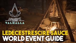 Assassins Creed Valhalla Ledecestrescire Sauce World Event Guide Eel Location [upl. by Selyn889]