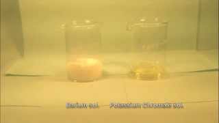 Reaction of Barium solution with Potassium chromate solution [upl. by Fiedler]