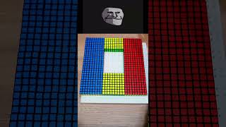 Making Romania 🇷🇴 With Rubik’s Cubes rubikscube shorts [upl. by Sansen]