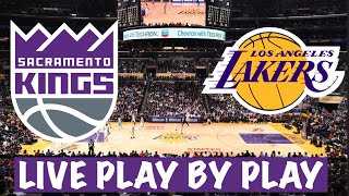 Sacramento Kings vs Los Angeles Lakers Live PlaybyPlay amp Game Audio [upl. by Kohn]