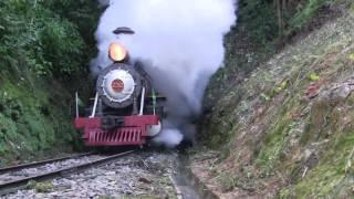 🇧🇷 Trem em ApiúnaSC  232 Steam locomotive  Brasil [upl. by Haerle]