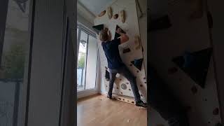 14 Oktober 2024 Hometraining new wall fitness bouldering train workout wooden climbinggym [upl. by Christianity]