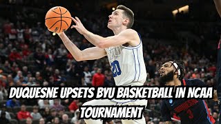 Duquesne Upsets BYU Basketball in NCAA Tournament  NY Sports News [upl. by Tan337]