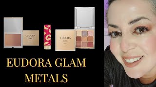 Eudora Glam Metals Sombras e Blush eudora [upl. by Leachim729]