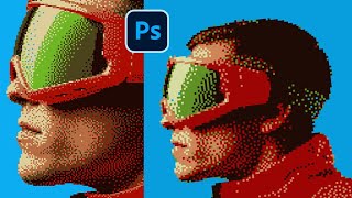 Master the Pixelated Dithered Effect in Photoshop [upl. by Idnek926]