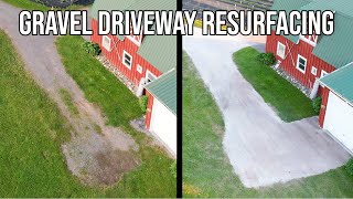 Gravel Driveway Resurfacing with Landplane [upl. by Eiro598]