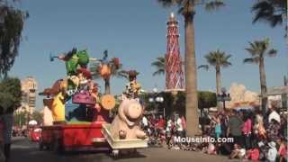 Pixar Play Parade debuts for 2012 season Disney California Adventure [upl. by Celin]