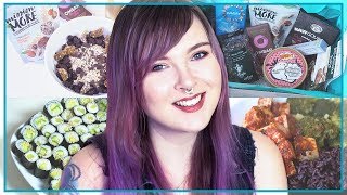 🌱 VEGANES FOOD DIARY  ohne Zucker etc amp Unboxing LUCKY VEGAN Wholefood Health Box  GEWINNSPIEL 🎁 [upl. by Ycat553]