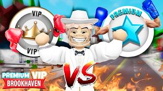 EL PASE VIP 👑 VS EL PASE PREMIUM 😱💎EN BROOKHAVEN Roblox [upl. by Albin]