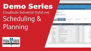 Scheduling amp Planning – CloudSuite Industrial SyteLine Micro Demo [upl. by Polak]