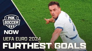 Switzerlands Xherdan Shaqiri leads top long distance goals so far  FOX Soccer Now [upl. by Acirrej]