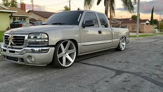 2006 Gmc Sierra 410 drop on 24s [upl. by Zarihs]