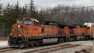 CPKC 137 “BNSF DUO” 🎃🎃 Campbellville Ontario Mile 38 Galt Subdivision November 16 2024 [upl. by Maury]