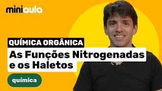 As Funções Nitrogenadas e os Haletos  Química Orgânica  MINIAULA [upl. by Trula]