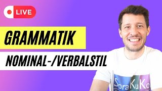 Grammatik C1  Nominalisierung amp Verbalisierung  Macht mit und lernt Deutsch [upl. by Chenee]