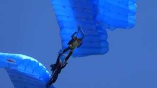 Parachute landing technique  romanian team [upl. by Eyoj]