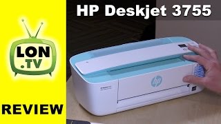 HP Deskjet 3755 All in One Review  69 compact printer  scanner  copier [upl. by Rimas]