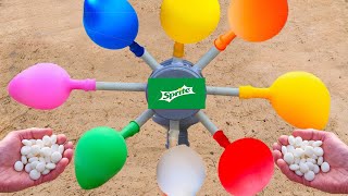 Experiment Coca cola vs sprite and Mentos in balloons [upl. by Secor]