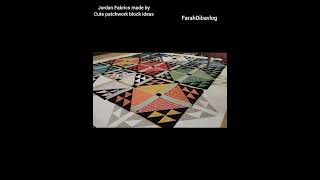 Jordan Fabrics made by  cute patchwork block ideas farahdibavlog [upl. by Wixted964]