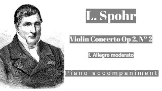 Spohr  Violin concerto Op 2 Nº 2 I mov  Piano accompaniment [upl. by Franzoni]