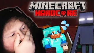 Minecraft Solo Hardcore Day 3 Disaster [upl. by Egiaf]