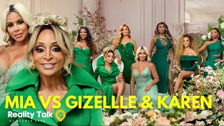 KAREN amp GIZELLE CONFRONT MIA OVER PATERNITY DRAMA RHOP SEASON 9 PREMIERE amp rileyknoxx shout out [upl. by Eeuqram]