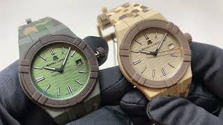 Maurice Lacroix AIKON TIDE CAMO GreenBeige [upl. by Ynehpets]