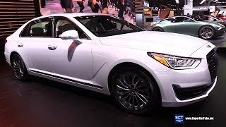 2019 Genesis G90  Exterior and Interior Walkaround  2019 New York Auto Show [upl. by Schnur934]