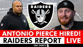 BREAKING Raiders Hiring Antonio Pierce As The Las Vegas Raiders Head Coach  Raiders News [upl. by Mehs218]