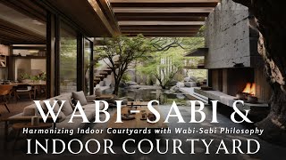 WABI SABI Philosophy amp Indoor Courtyards Harmony  Embracing Serenity amp Nature Inspired Living [upl. by Laeria214]