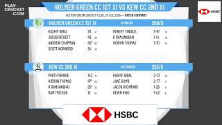 Holmer Green CC 1st XI v Kew CC 2nd XI [upl. by Javier200]