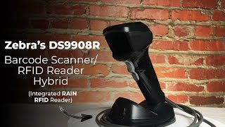 Zebra DS9908R Barcode ScannerRFID Reader Hybrid  Introduction amp ScanningReading [upl. by Mcclimans]