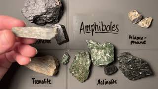 Mineral Identification  Amphiboles [upl. by Aer]