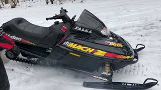 Skidoo Dyno Port piped Mach Z 800 running [upl. by Anilef672]