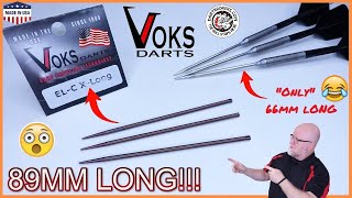 WORLDS LONGEST DART POINTS  Voks ELC XLong  89mm [upl. by Jelsma592]