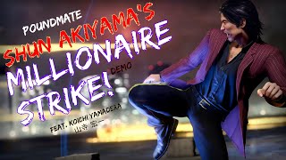 Shun Akiyamas  Millionaire Strike  Poundmate summon demo 4K UHD PC likeadragoninfinitewealth [upl. by Shatzer]