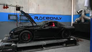 OHLAWD FD3S RX7 Dyno at Raceonly  Turblown EFR 8474 Internal Wastegate [upl. by Reddy]