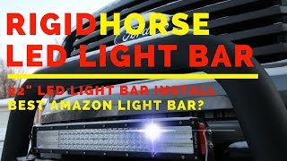 RigidHorse LED Light Bar Install  0914 F150 LED Light Bar  Best Amazon Light Bar [upl. by Gurl]