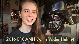 EFX Collectibles Star Wars ANH Darth Vader Helmet Review and Wear [upl. by Nairb]