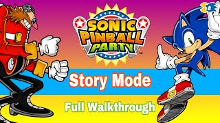 Sonic Pinball Party Story Mode  Full Walkthrough [upl. by Burgwell]