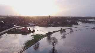 Hochwasser an der Hunte bei Colnrade [upl. by Yde714]