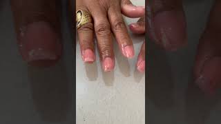 Acrílico en uñas naturales más smalte en gel [upl. by Liza944]