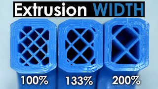 Extrusion Width  The magic parameter for strong 3D prints [upl. by Truscott350]