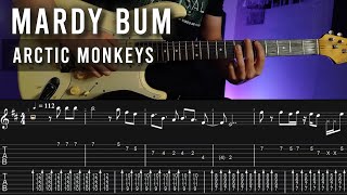 Arctic MonkeysMardy bum Guitar tabstutoriallesson [upl. by Selwyn]