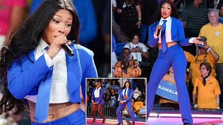 Megan Thee Stallion Rocks Harris Rally [upl. by Aizatsana]