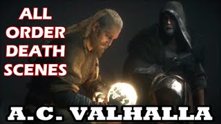 Assassins Creed Valhalla  All Order of the Ancients Death Cutscenes In Order [upl. by Eibot947]