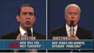 SNL Thursday Weekend Update Obama McCain Debate Spoof [upl. by Cull]