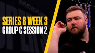 GLORIOUS DARTS 💥  MODUS Super Series  Series 8 Week 3  Group C Session 2 [upl. by Aihsekan]