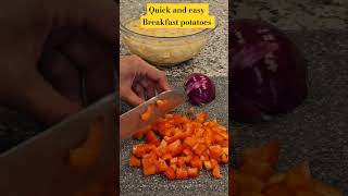 Easy Breakfast potatoes food breakfastrecipe quickandeasy asmr shorts short sidedish food [upl. by Coke345]